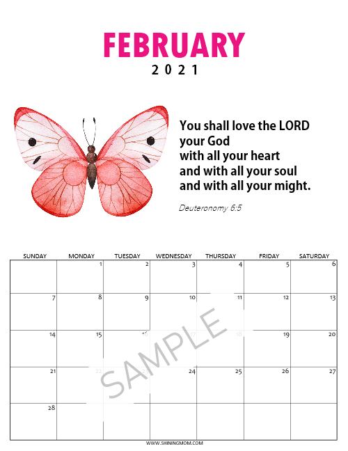 Super-Cute Bible Verse Calendar for Kids