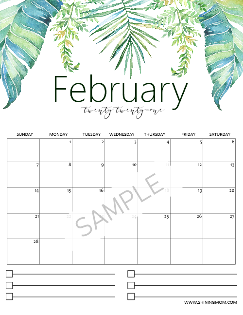 2021 NatureThemed Calendar Shining Mom Planners The Shop!