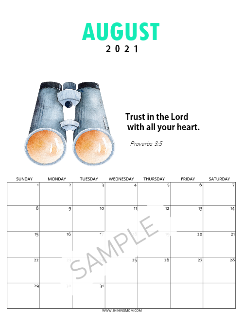 Super-Cute Bible Verse Calendar for Kids