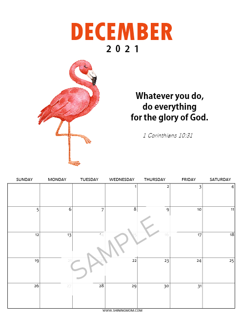 Super-Cute Bible Verse Calendar for Kids