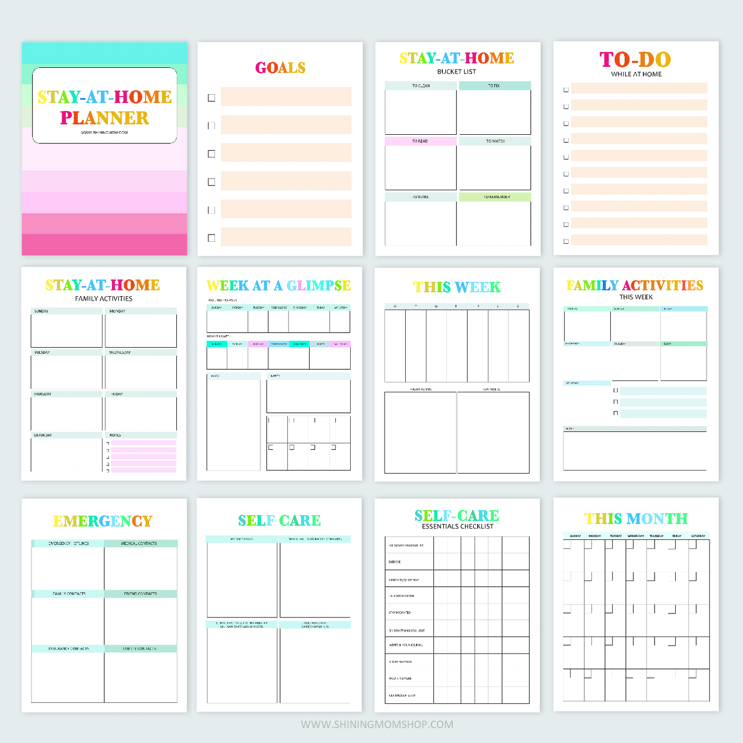 Stay-at-Home Planner (Premium Edition)