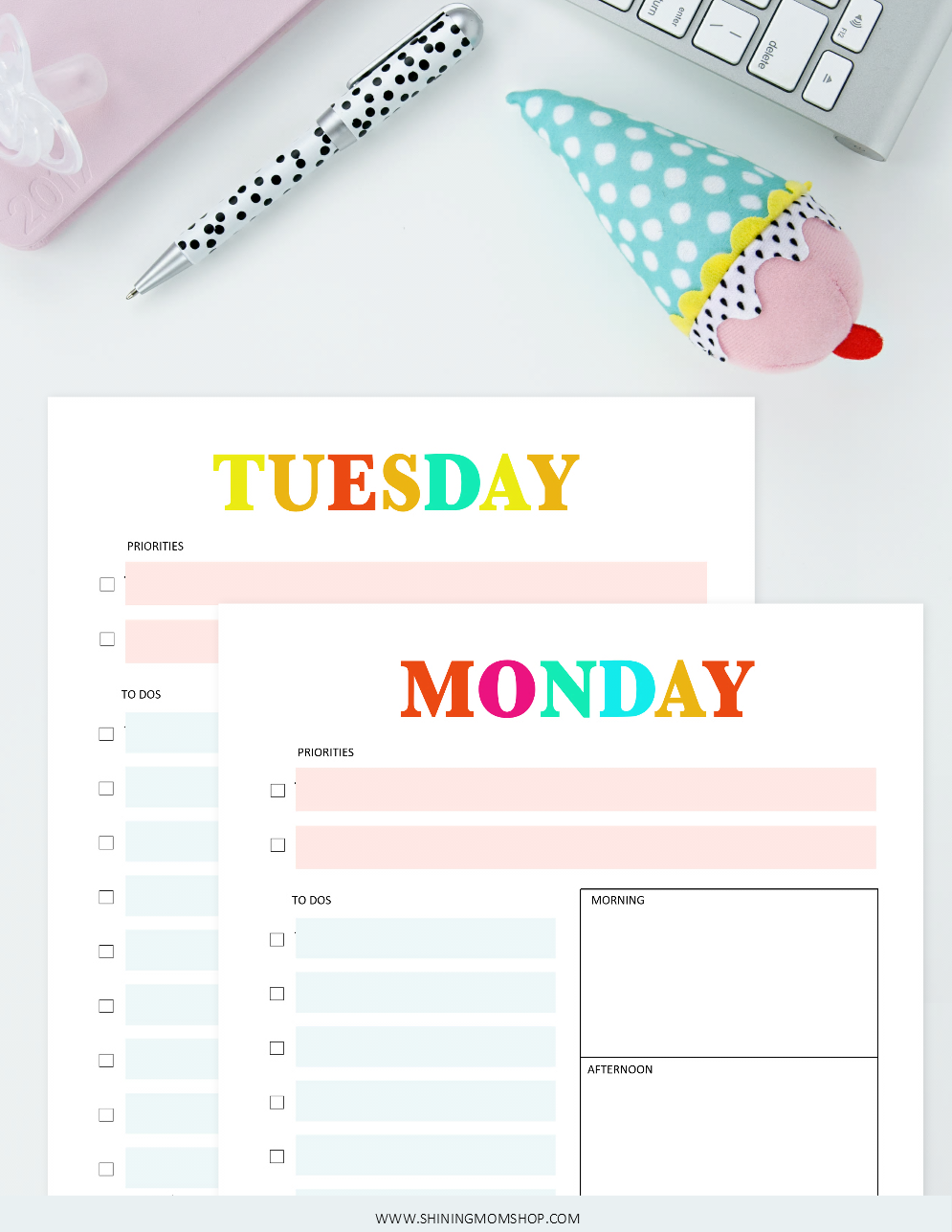 Rainbow Daily Planner