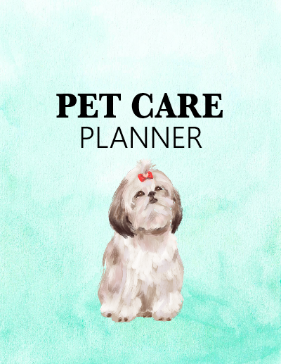 Super Cute Pet Care Planner for Your Dog Buddy!