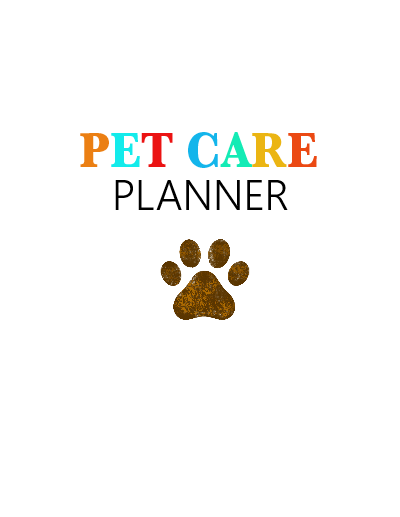 Super Cute Pet Care Planner for Your Dog Buddy!