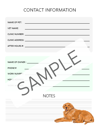 Super Cute Pet Care Planner for Your Dog Buddy!