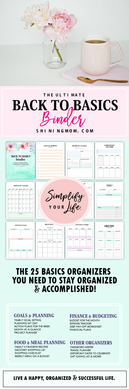 Back to Basics Binder: Includes ALL the Basics Organizers You Need!