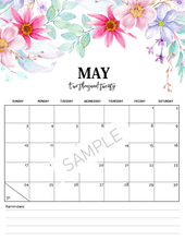 Load image into Gallery viewer, 2020 Monthly Floral Calendars
