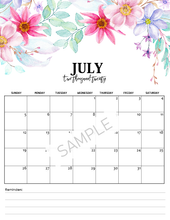Load image into Gallery viewer, 2020 Monthly Floral Calendars
