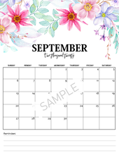 Load image into Gallery viewer, 2020 Monthly Floral Calendars
