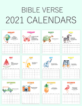 Load image into Gallery viewer, Super-Cute Bible Verse Calendar for Kids
