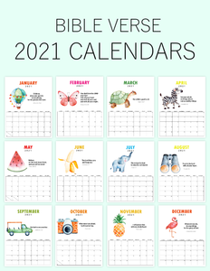 Super-Cute Bible Verse Calendar for Kids