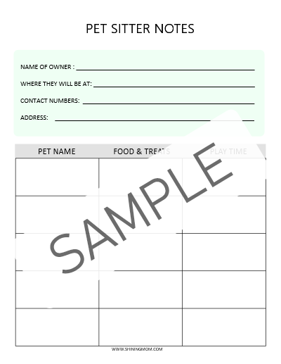 Super Cute Pet Care Planner for Your Dog Buddy!