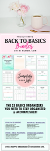 Back to Basics Binder: Includes ALL the Basics Organizers You Need!