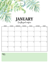 Load image into Gallery viewer, Nature-Inspired 2019 Monthly Calendars (Monday Start)
