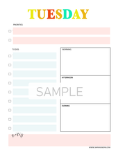 Load image into Gallery viewer, Rainbow Daily Planner
