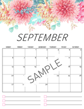 Load image into Gallery viewer, 2020 Floral Calendar in Beautiful Florals!
