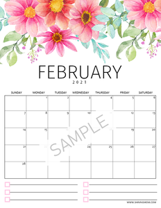 2021 Floral Calendar