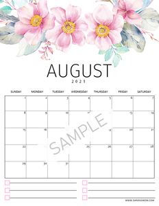 2021 Floral Calendar