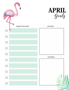 Monthly Goal-Setting Planner