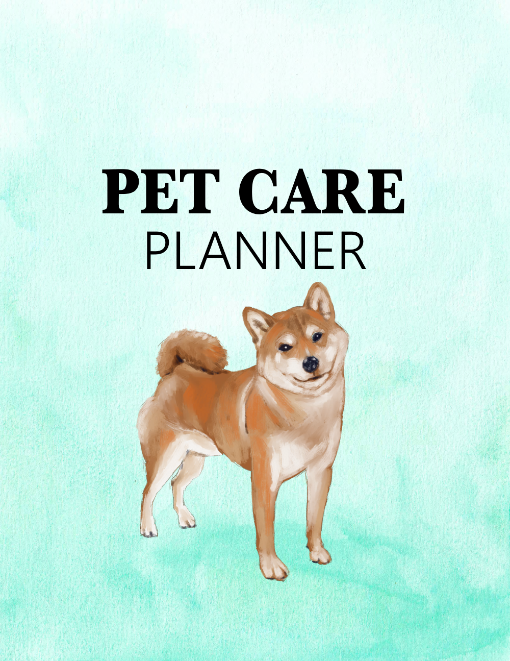 Super Cute Pet Care Planner for Your Dog Buddy!